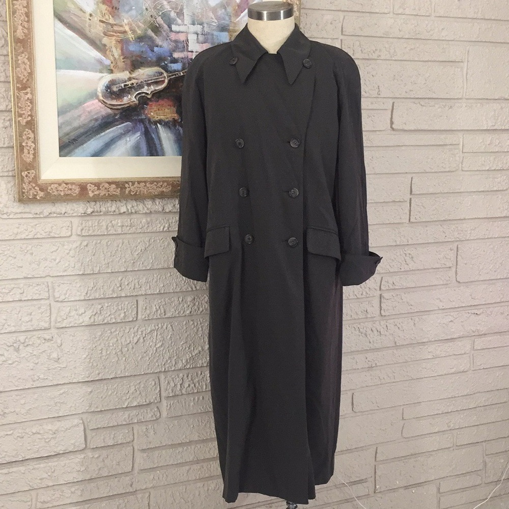 Harve Benard Double Breasted Full Length OverCoat